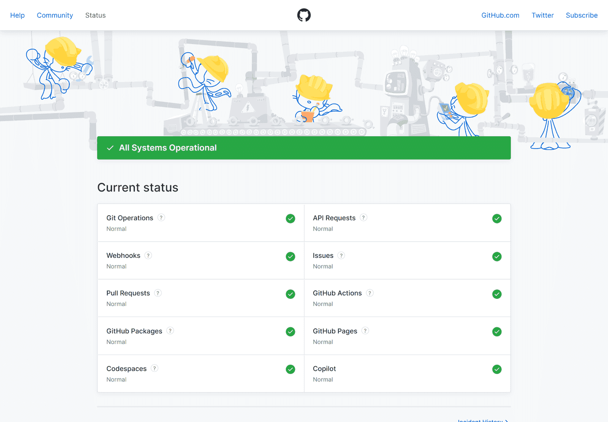 Status Screen Example Odown Blog | 10 Great Status Page Examples to Improve Your Own