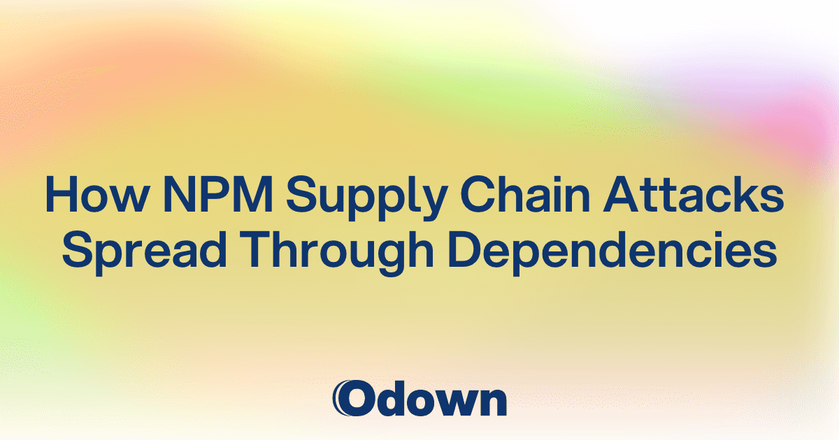 Odown Blog | How NPM Supply Chain Attacks Spread Through Dependencies