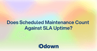 Does Scheduled Maintenance Count Against SLA Uptime?